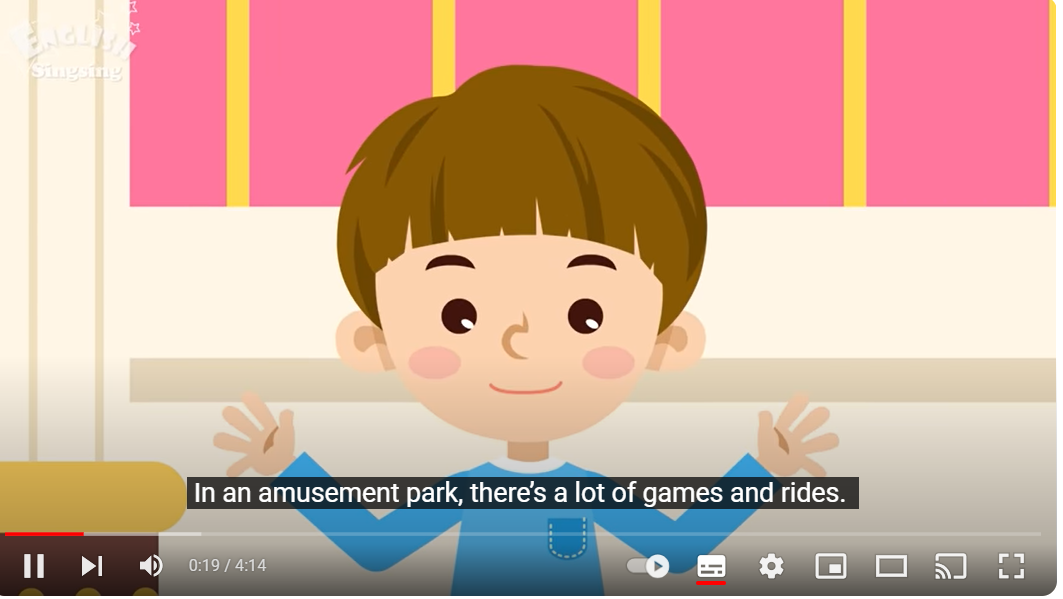 6.5 Amusement Park Vocabulary by English Singsing